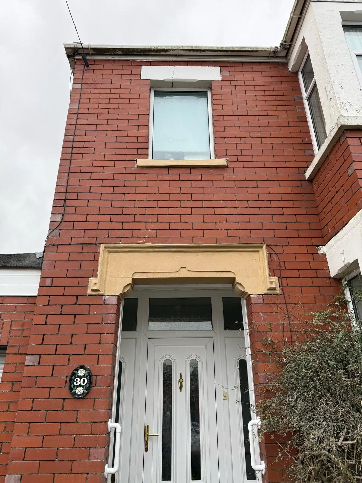 Stone cleaning before and after